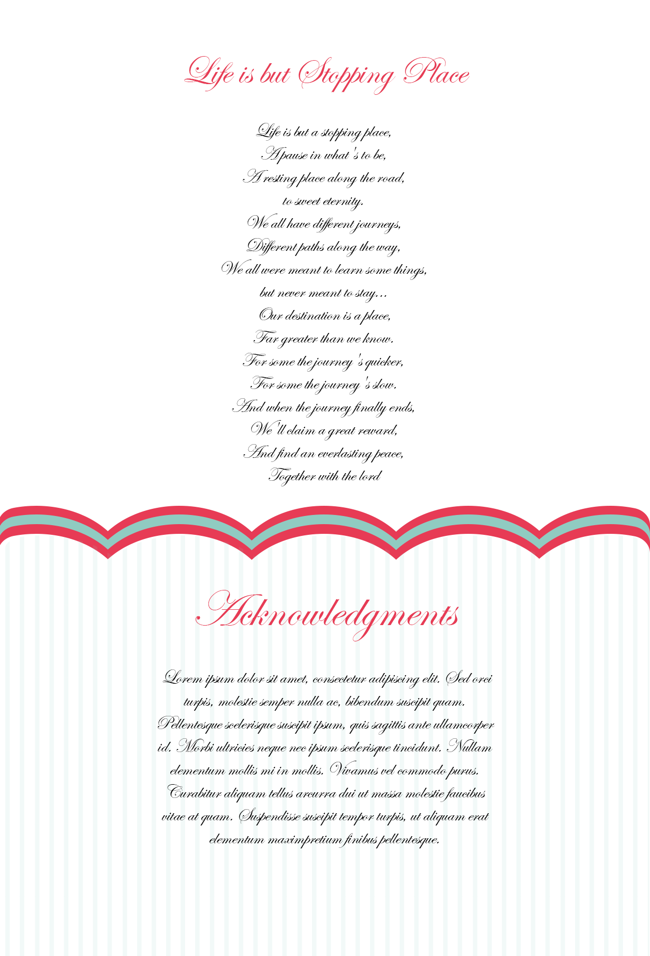 MEMORIAL CARDS