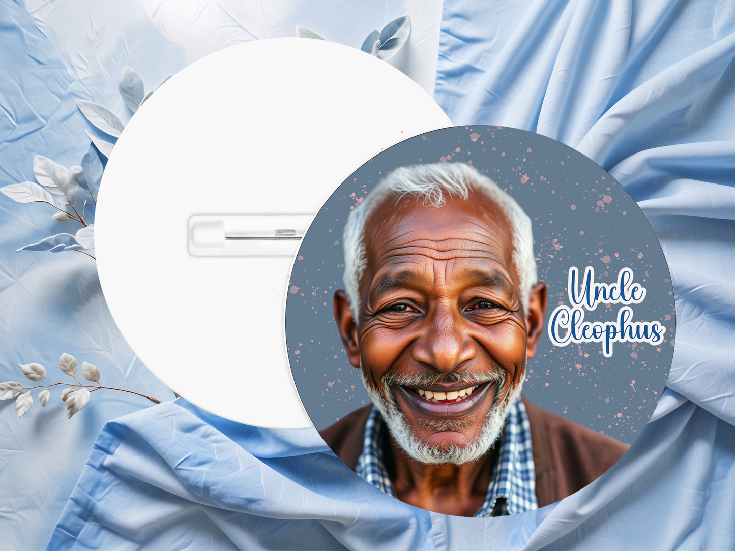 CUSTOM PERSONALIZED MEMORIAL BUTTON