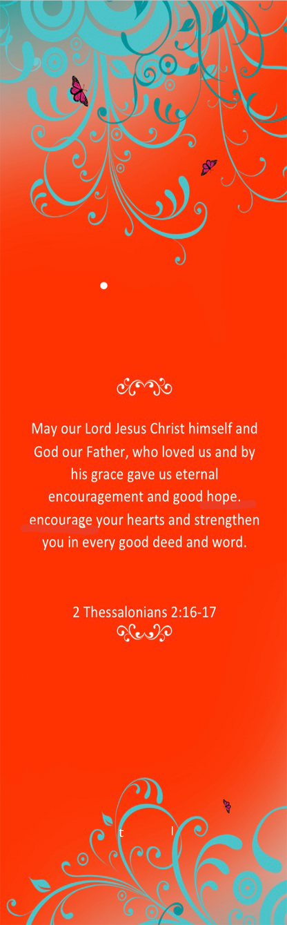 CUSTOM - DESIGNED - PRINTED - 2 3/8” x 8 1/2” MEMORIAL - FUNERAL - BOOKMARK