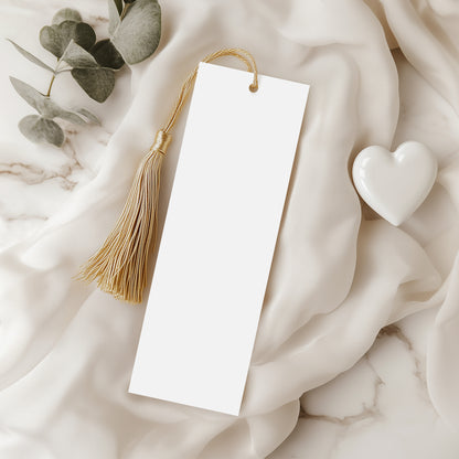 CUSTOM - DESIGNED - PRINTED - 2 3/8” x 8 1/2” MEMORIAL - FUNERAL - BOOKMARK